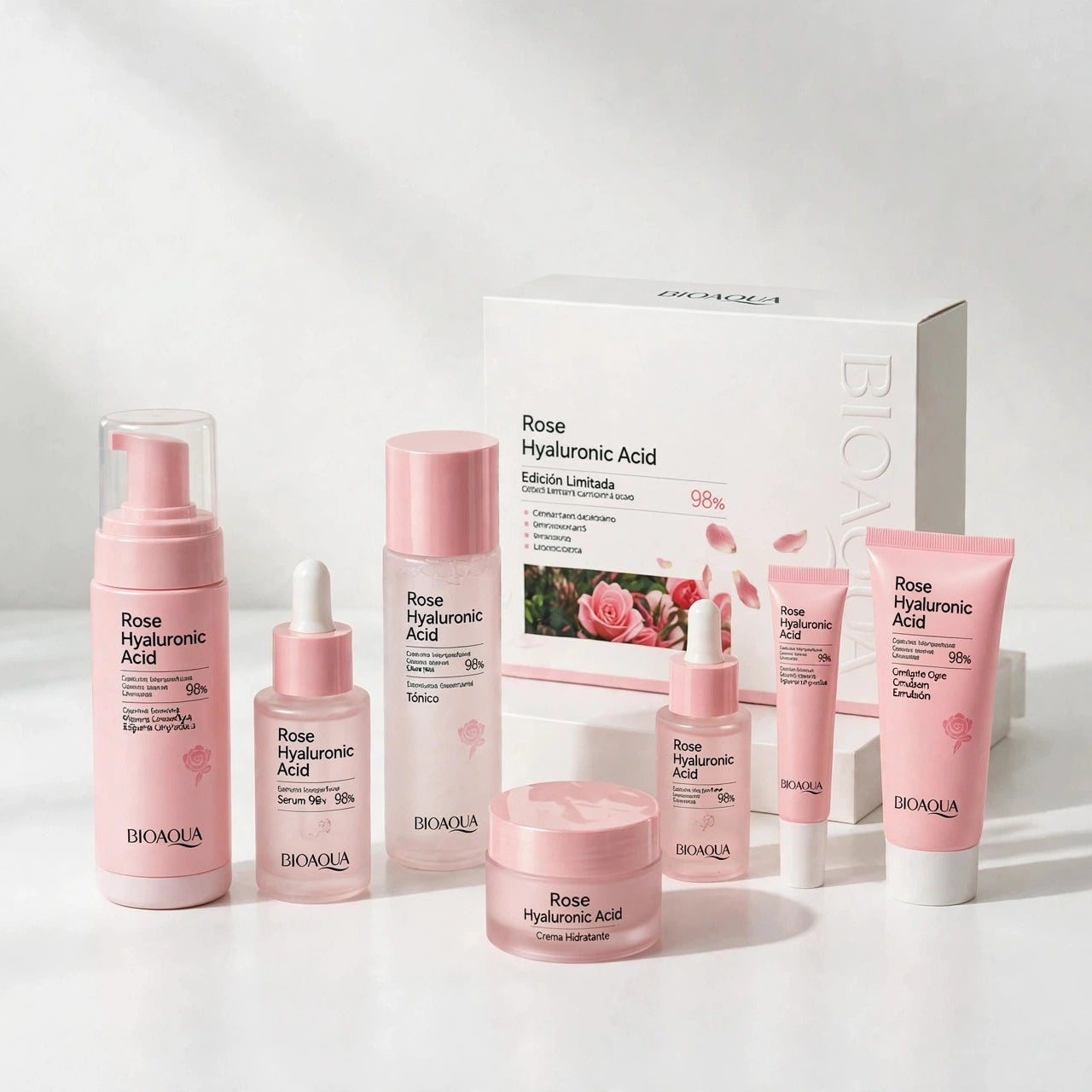 SET ACIDO HIALURONICO ROSE BIOAQUA