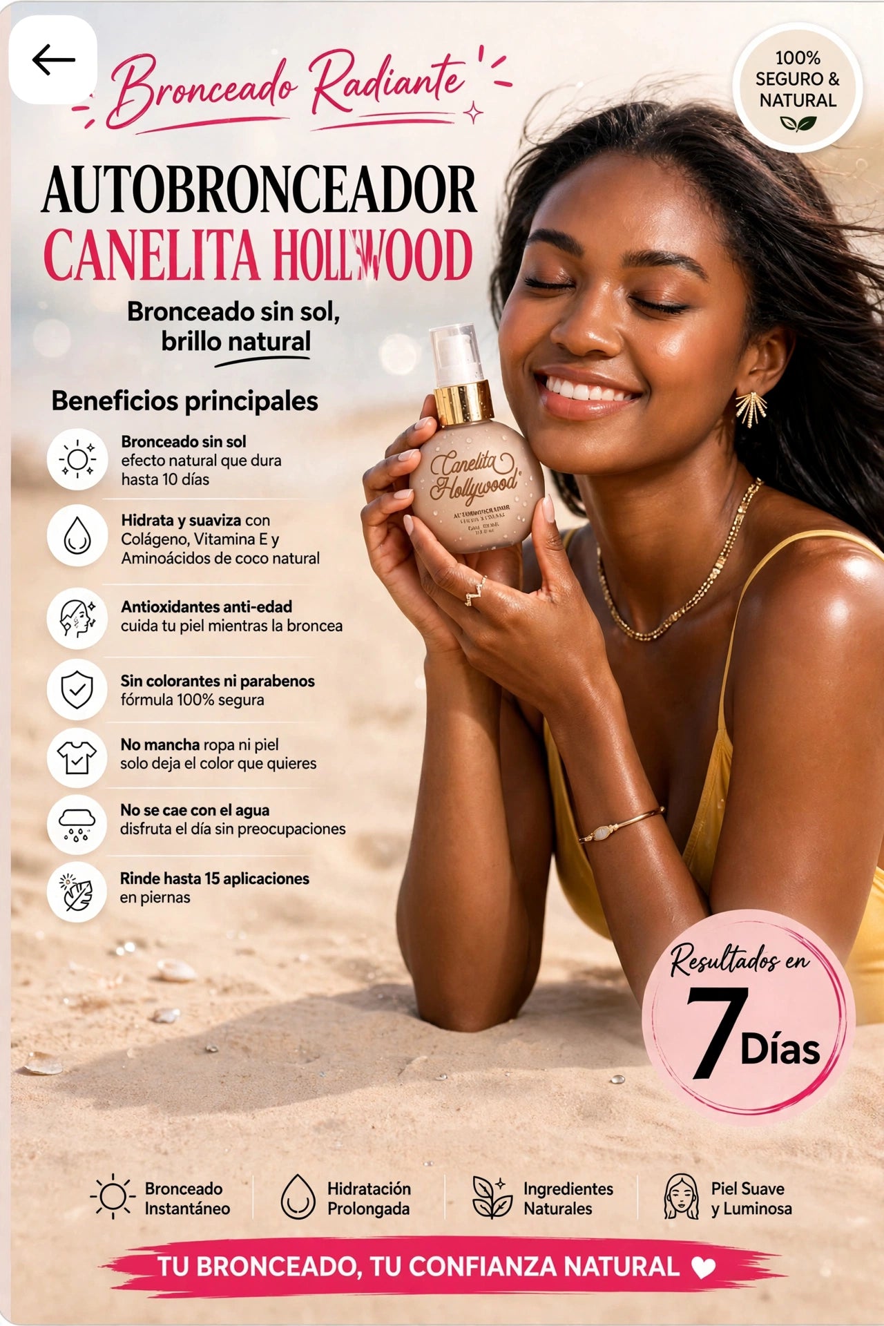 Autobronceador Canelita Hollywood | 90ml
