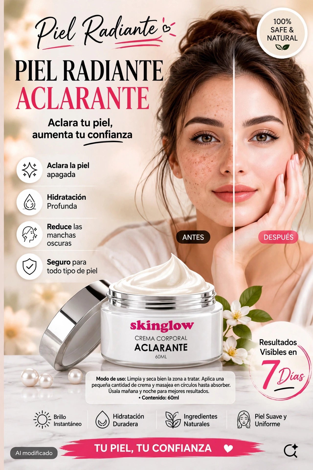 Crema Aclarante | SkinGlow | 60ml